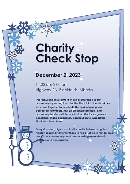 Charity Check Stop
