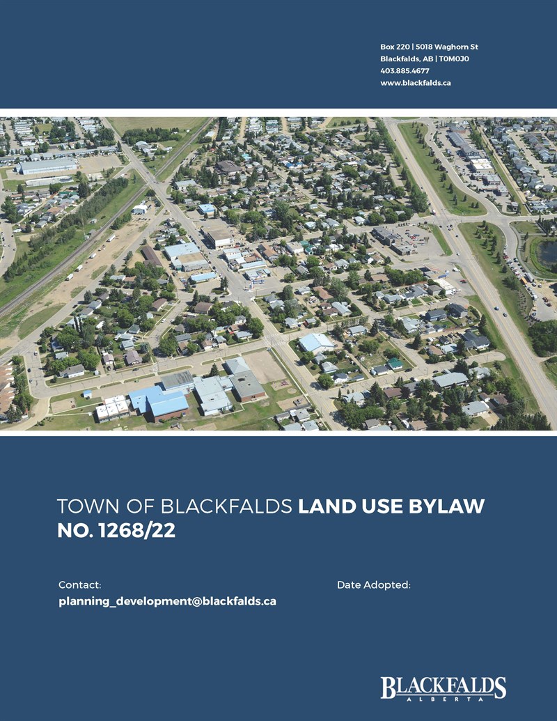 Public Hearing  – Land Use Bylaw No. 1268/22