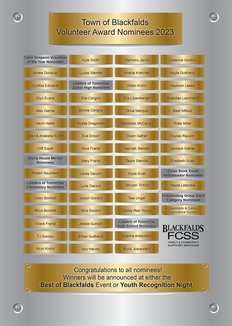 Best of Blackfalds: Volunteer Edition